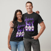 Domestic Violence Awareness Survivor purple Gnomes T-shirt (Unisex)