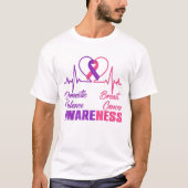 Domestic Violence & Breast Cancer Awareness Month  T-shirt (Voorkant)