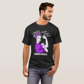 Domestic Violence Warrior Unbreakable Awareness T-shirt (Voorkant volledig)