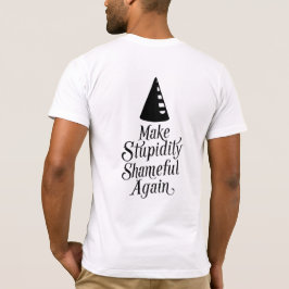 Domheid is een beschamend Mannen T-shirt