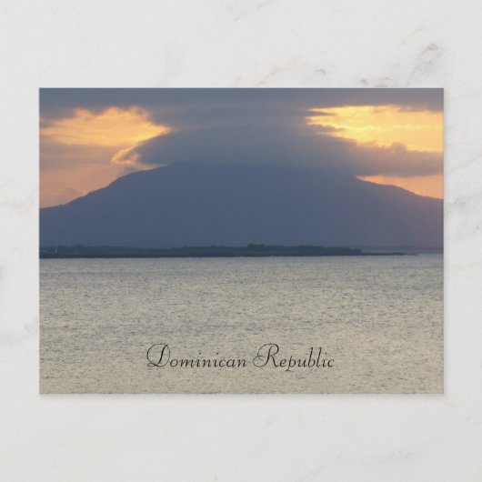 Domican Republic Sunset Briefkaart (Voorkant)