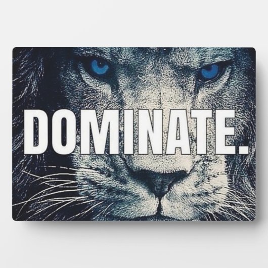 Dominaat - Lion Motivatie Fotoplaat (voorkant)