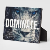 Dominaat - Lion Motivatie Fotoplaat (Zijkant)