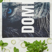 Dominaat - Lion Motivatie Theedoek (Gevouwen)