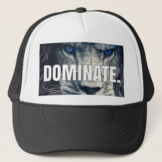 Dominaat - Lion Motivatie Trucker Pet (Voorkant)