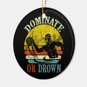 Dominaat van Retro Water Polo of verdronken Keramisch Ornament (Links)