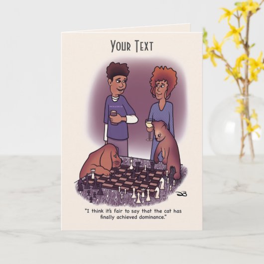 Dominance Wenskaart Kaart (Gele Bloem)