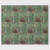Dominant Bull Elk Cadeaupapier (Vlak)