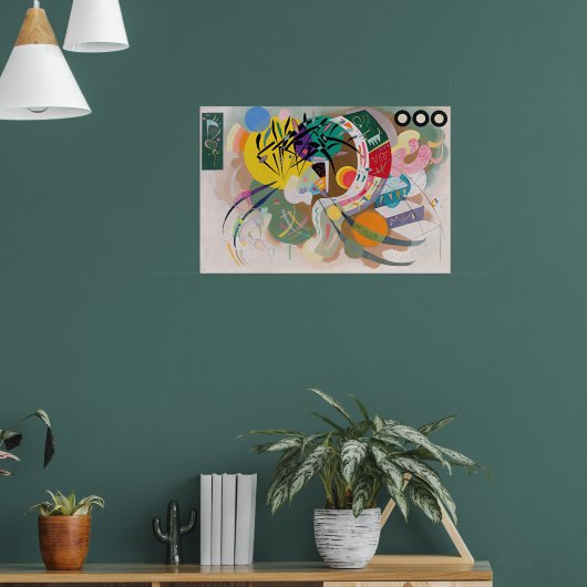 Dominant Curve van Wassily Kandinsky Poster (Woonkamer 1)