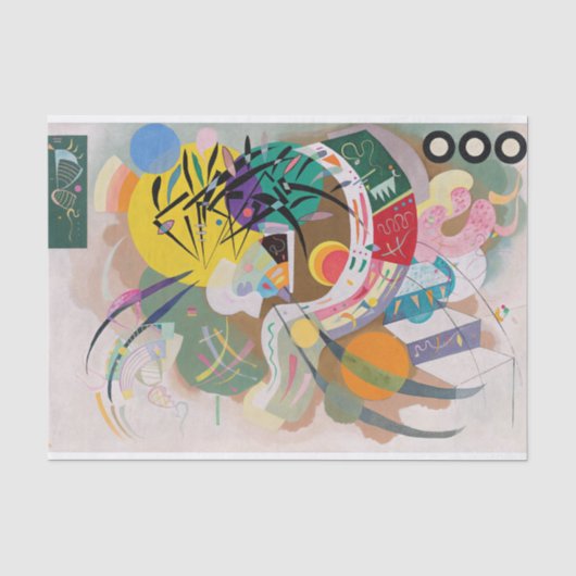 Dominant Curve van Wassily Kandinsky Tissuepapier (Voorkant)