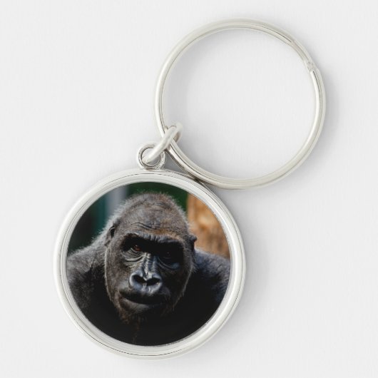 Dominant Primaat Gorilla Ape Sleutelhanger (Voorkant)