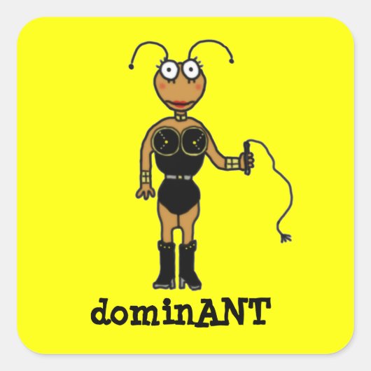 dominANT Vierkante Sticker (Voorkant)