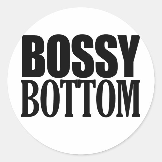 DOMINANTE BILLEN RONDE STICKER (Voorkant)