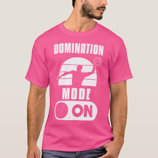 Domination-modus op waterpolo t-shirt (Voorkant)