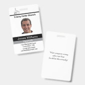 Dominee Aangepaste ID Badge (Voor- en achterkant)