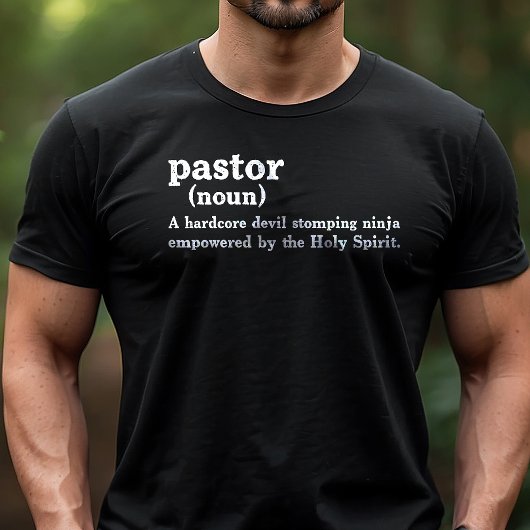 Dominee Definitie Grappig Religieus Geloof Tri-Blend Shirt