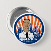 dominee Erick Salgado NYC Mayor 2013 Ronde Button 7,6 Cm (Voorkant /achterkant)