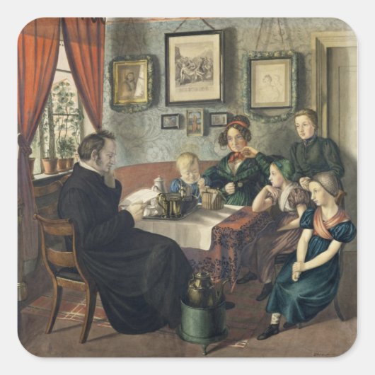 dominee Johann Wilhelm Rautenberg en zijn Vierkante Sticker (Voorkant)