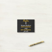 Dominee Omdat Hardcore Duivel Stampende Ninja Post-it® Notes (Op bureau)