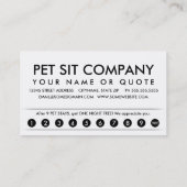 dominee. trouwerekaart klantenkaartje (Achterkant)