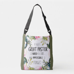 Dominee waardering Geschenk Dominee Bedankt citaat Crossbody Tas