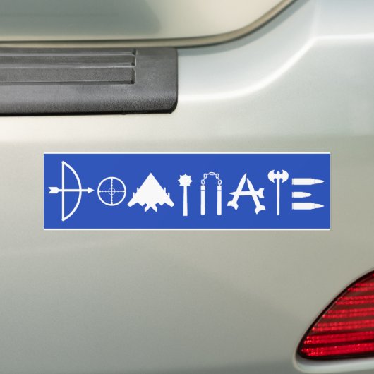 DOMINEER Bumpersticker! Bumpersticker (Op auto)