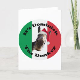 domineer de ezel feestdagen kaart