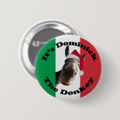 domineer de ezel ronde button 5,7 cm (Voorkant /achterkant)