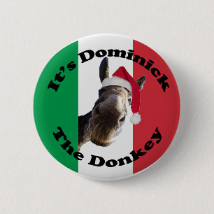 domineer de ezel ronde button 5,7 cm