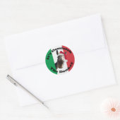 domineer de ezel ronde sticker (Envelop)