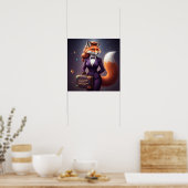 Domineren met visie - Femme Fox Power Poster (Keuken)