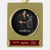"Domingo" Banner Ornament Verguld Banner Ornament (Voorkant)
