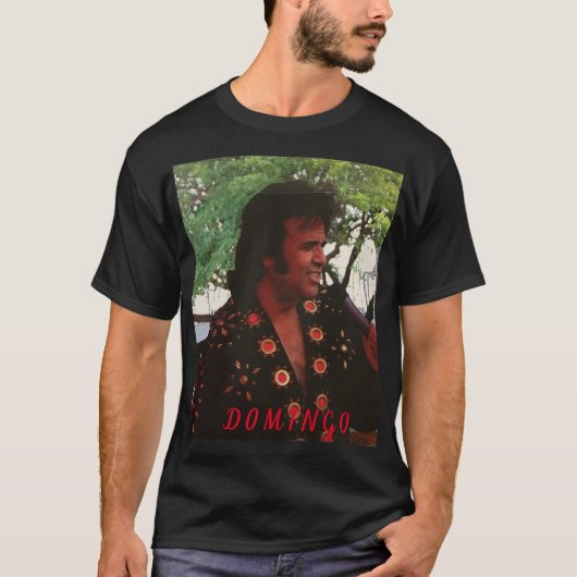 DOMINGO BLACK TSHIRT (Voorkant)