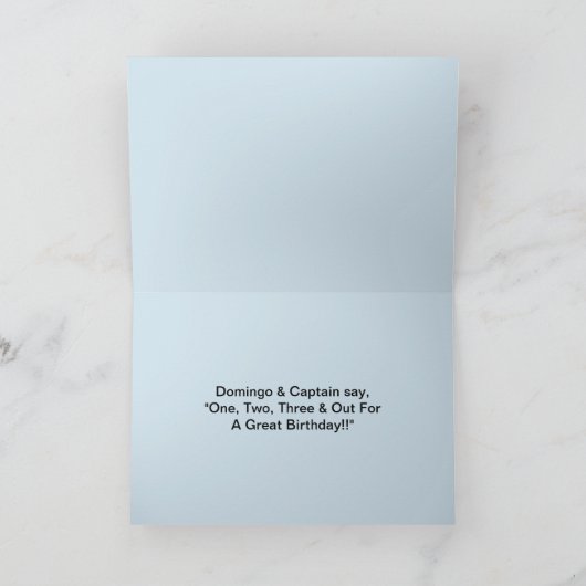 Domingo Verjaardag Kaart (Binnen)