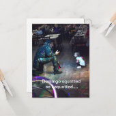 DOMINGO VERJAARDAG SQUAT KAART (Voorkant / Achterkant in situ)