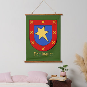 Dominguez Ancestral Heraldic Shield Hangend Wandkleed