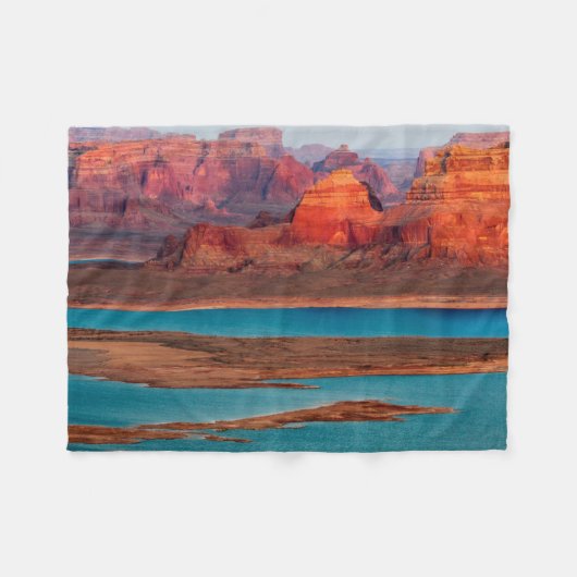 Dominguez Butte & Lake Powell, Utah Fleece Deken (Voorkant (Horizontaal))