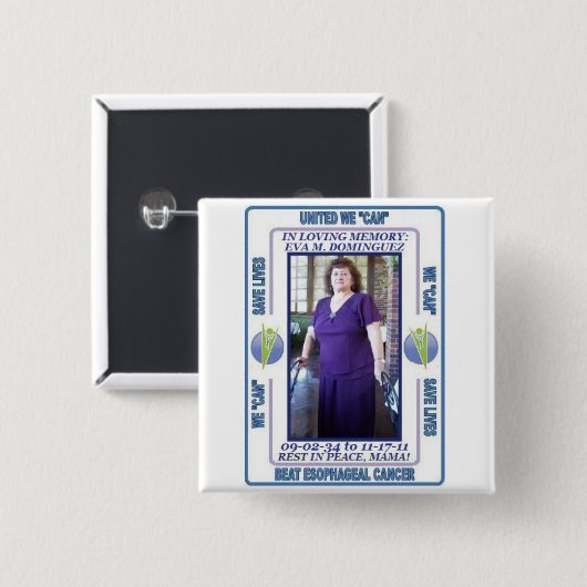 DOMINGUEZ BUTTONNEN VIERKANTE BUTTON 5,1 CM (Voorkant /achterkant)