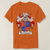 Dominguez Coat of Arms Family Crest T-shirt (Design voorkant)