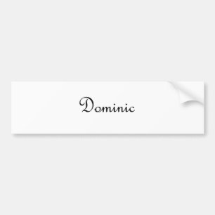 Dominic Bumpersticker