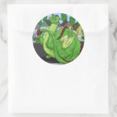 Dominic Dragon Ronde Sticker (Tas)