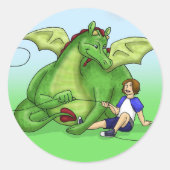 Dominic en Jason Ronde Sticker (Voorkant)