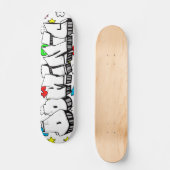 Dominic Graffiti aangepast skateboard (Voorkant)