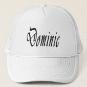 Dominic, naam, Logo, Trucker Pet (Voorkant)