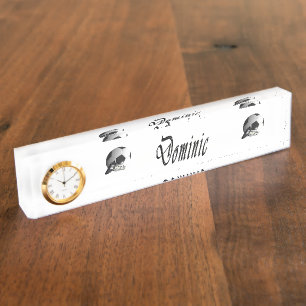 Dominic Name Logo met Soccerball en Shoes, Naambordje