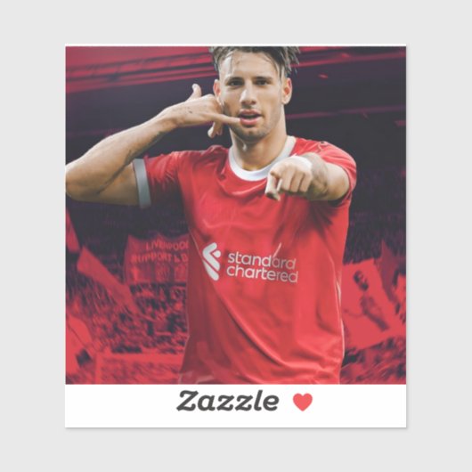 Dominic szoboslai Liverpool football speler Sticker (Vel)