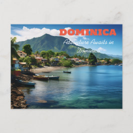 DOMINICA AVONTUUR WACHT BRIEFKAART