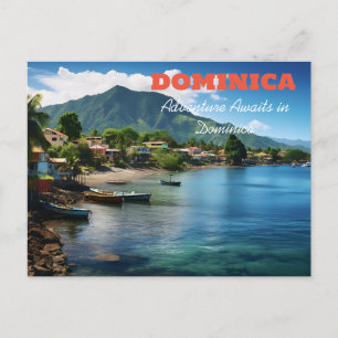 DOMINICA AVONTUUR WACHT BRIEFKAART