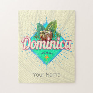 Dominica Caraïbisch Retro Vakantie  Eiland Legpuzzel