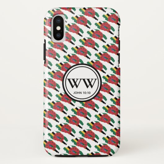 DOMINICA Christelijk Monogram Overvloedig leven Case-Mate iPhone Case (Achterkant)